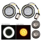 HogWorkz Halomaker Bullet Style LED Front Turn Signal Inserts For Harley 2000-2025