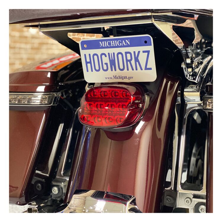 HogWorkz Xtreme Led Taillight W/ Plate Light For Harley 1999-2025 - Image 3