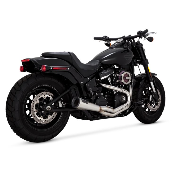 Vance & Hines Stainless 2-Into-1 Upsweep Exhaust For Harley - Image 2