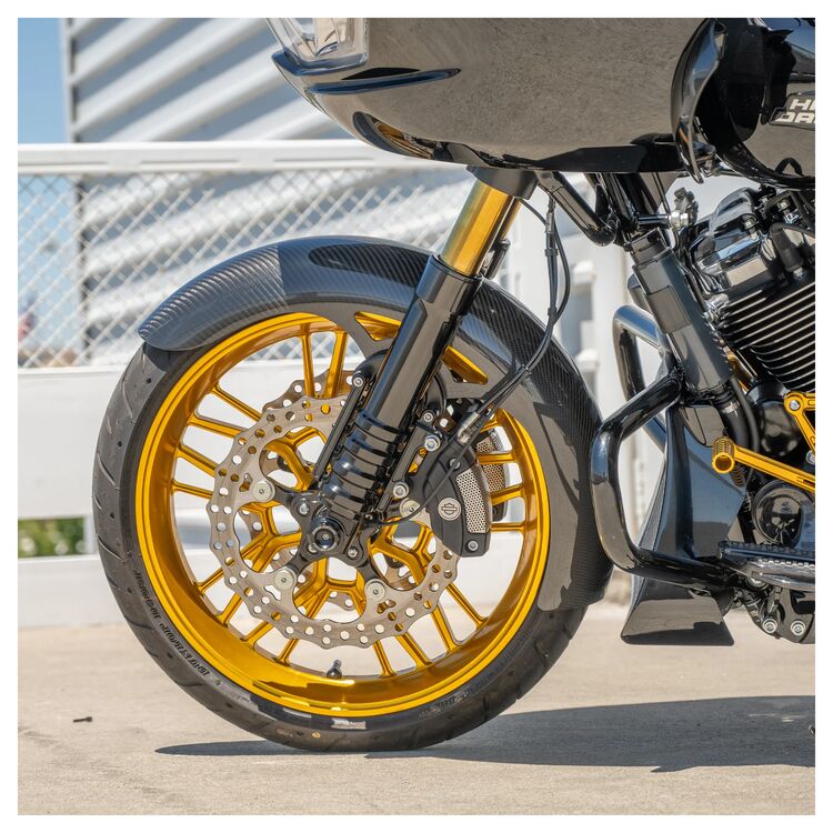 Arlen Ness Carbon Fiber Wrapper Front Fender For Harley Touring - Image 2
