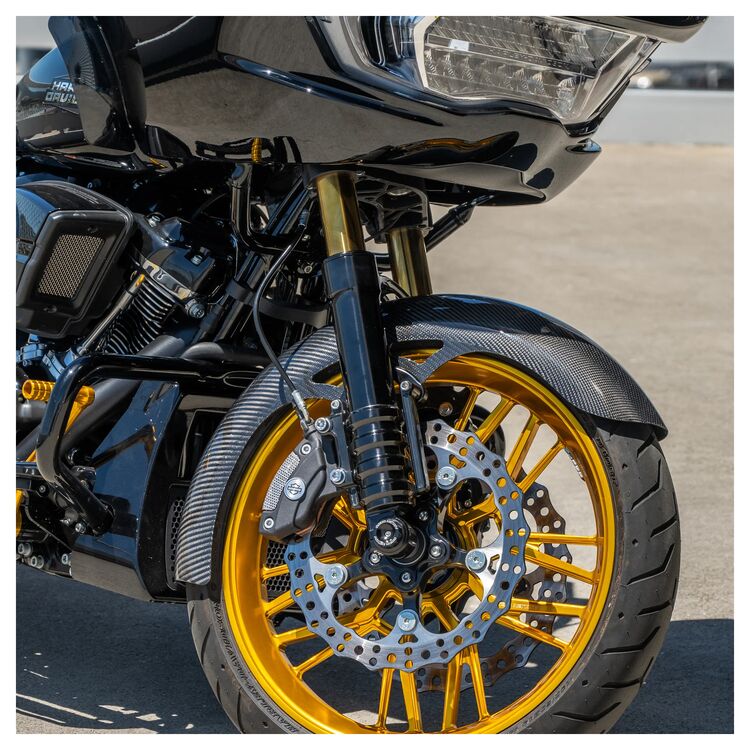 Arlen Ness Carbon Fiber Wrapper Front Fender For Harley Touring 2014-2025 - Image 2