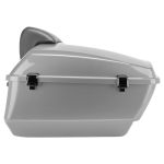 Unpainted King Tour Pack w/ Slim Backrest & Black Hardware for Harley® Touring '97-'25 - Image 4