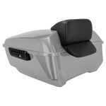 Unpainted King Tour Pack w/ Slim Backrest & Black Hardware for Harley® Touring '97-'25