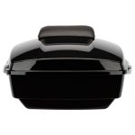 Vivid Black King Tour Pack w/ Slim Backrest & Chrome Hardware for Harley® Touring '97-'25 - Image 8