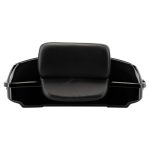 Vivid Black Razor Tour Pack w/ Slim Backrest & Chrome Hardware for Harley® Touring '97-'25 - Image 3