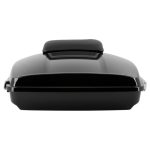 Vivid Black Razor Tour Pack w/ Slim Backrest & Chrome Hardware for Harley® Touring '97-'25 - Image 11