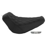 HOGWORKZ® Solo Seat for Wide Bobber Rear Fender for Harley® Fat Boy / Breakout '18-'25 (Diamond / Black)