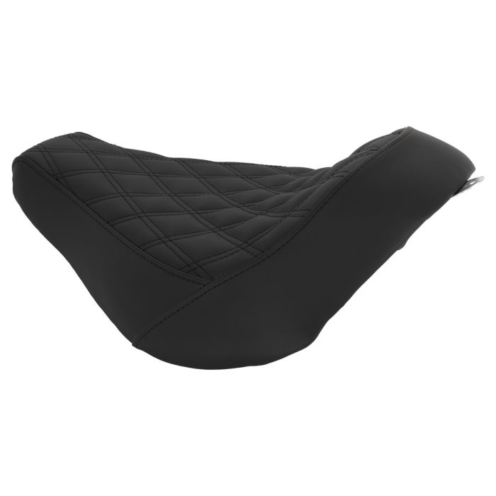 HOGWORKZ® Solo Seat for Wide Bobber Rear Fender for Harley® Fat Boy / Breakout '18-'25 (Diamond / Black) - Image 2