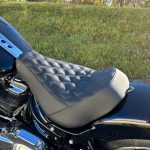 HOGWORKZ® Solo Seat for Wide Bobber Rear Fender for Harley® Fat Boy / Breakout '18-'25 (Diamond / Black) - Image 7