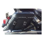 Leatherworks Economy Wide Angle Throwover Leather Saddlebag - Image 2