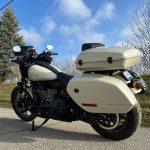Vivid Black Razor Tour Pack w/ Slim Backrest & Chrome Hardware for Harley® Touring '97-'25 - Image 6