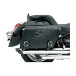 Saddlemen Highwayman Flame Tattoo Saddlebags - Image 3