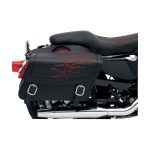 Saddlemen Highwayman Flame Tattoo Saddlebags - Image 4