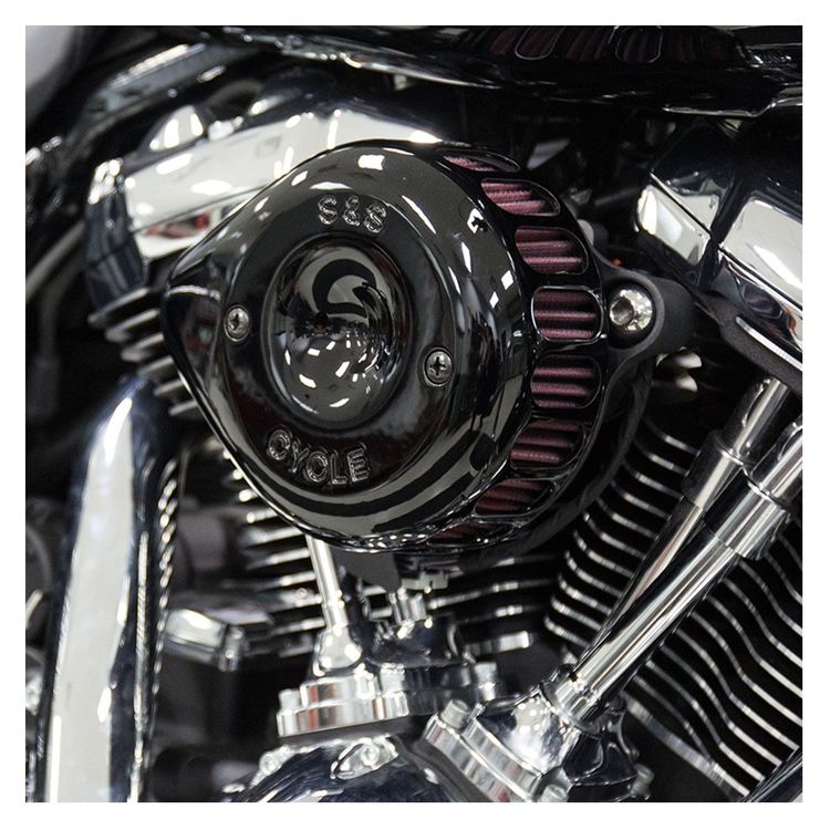 S&S Cycle Mini Teardrop Stealth Air Cleaner Kit For Harley - Image 5
