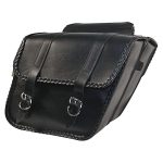 Willie & Max Braided Slant Throw-Over Saddlebags - Image 2
