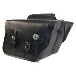 Willie & Max Deluxe Throw-Over Slant Saddlebags - Image 2